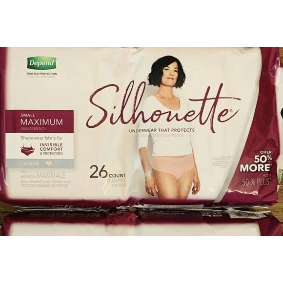 Depend Silhouette Incontinence & Postpartum Underwear for Women Small 26… - Picture 4 of 9